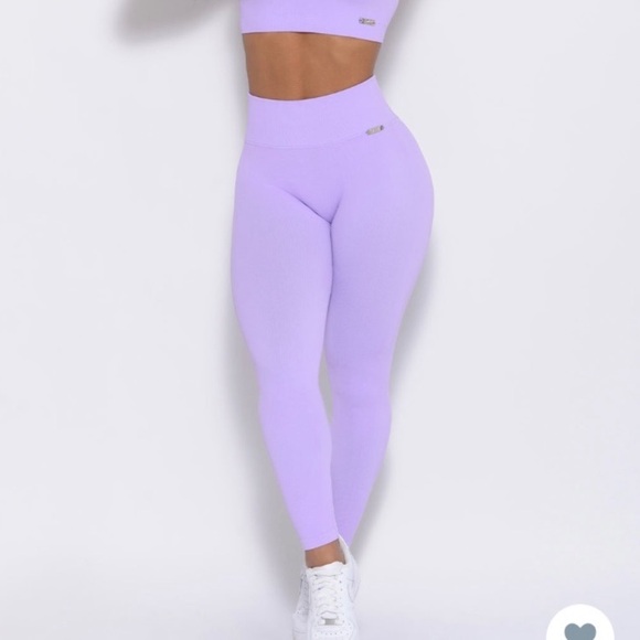 Bombshell Sportswear Pants - Nwt Bombshell Sportswear ribbed lilac Leggings